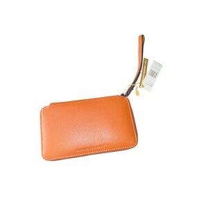 NWT Aimee Kestenberg Womens Dhena Rust 100% Genuine Leather Wallet With Wristlet